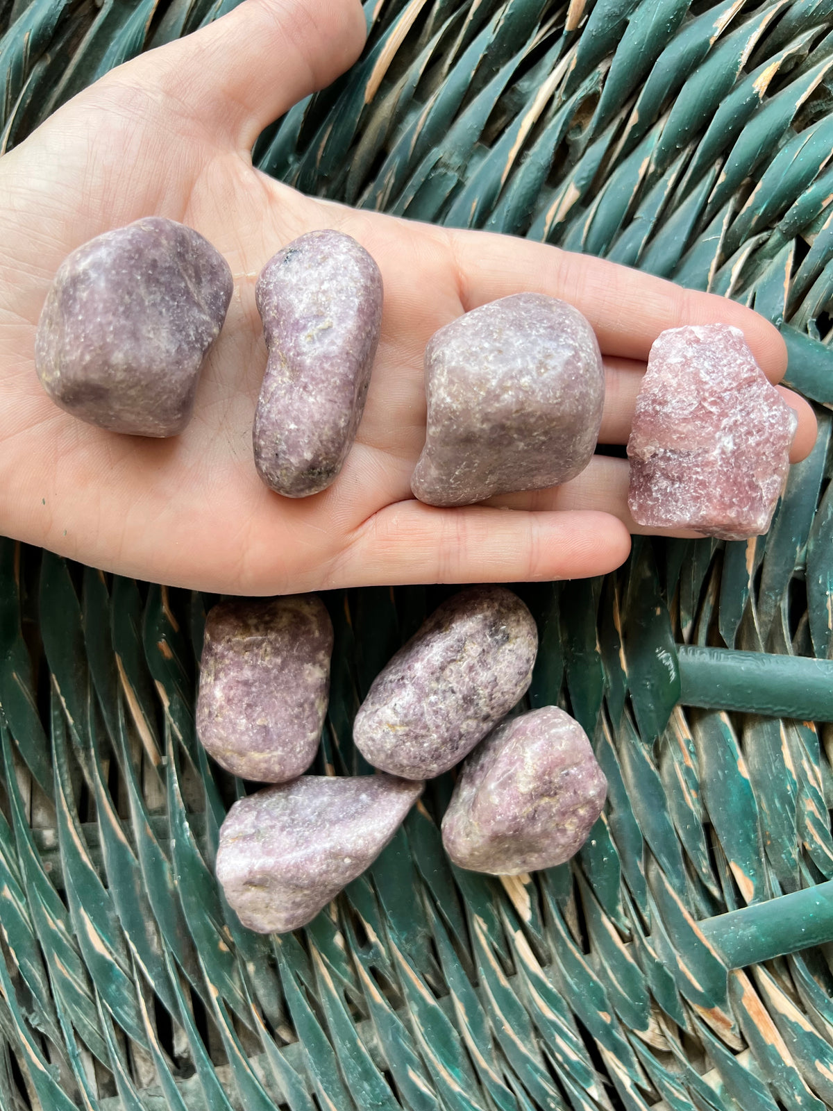 Natural Lepidolite Polished Tumbled Stone
