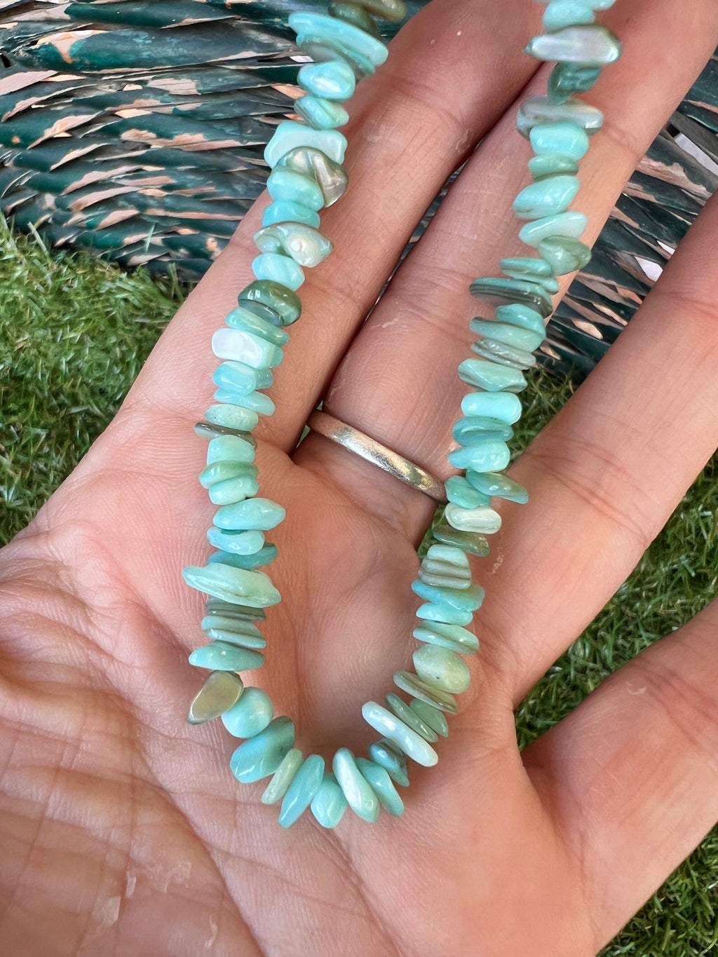 Natural Dyed Shell Chip Necklace | Lightweight Coastal Style Necklace