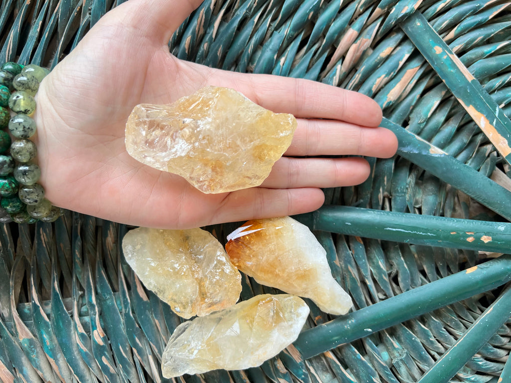 Natural Raw Citrine Crystal – Large Piece