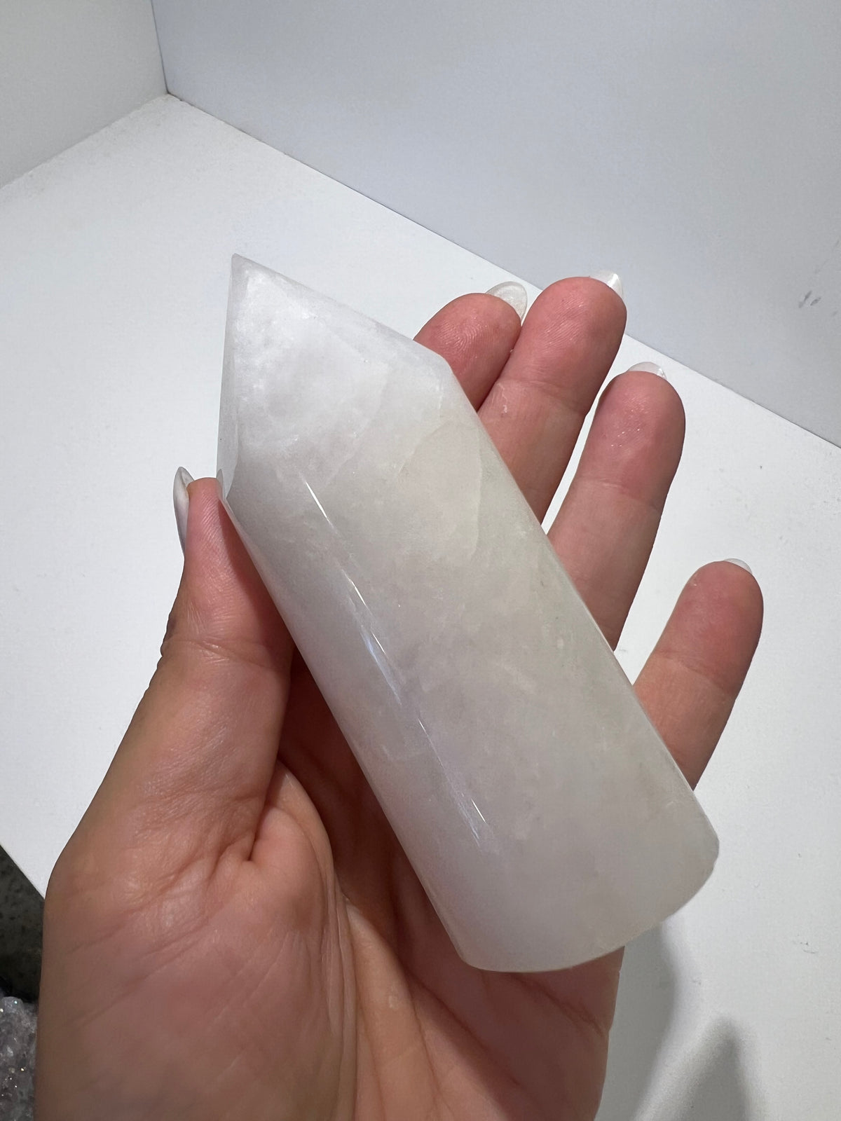 Natural Milky Quartz Cylindrical Tower | Clarity & Harmony Crystal Point