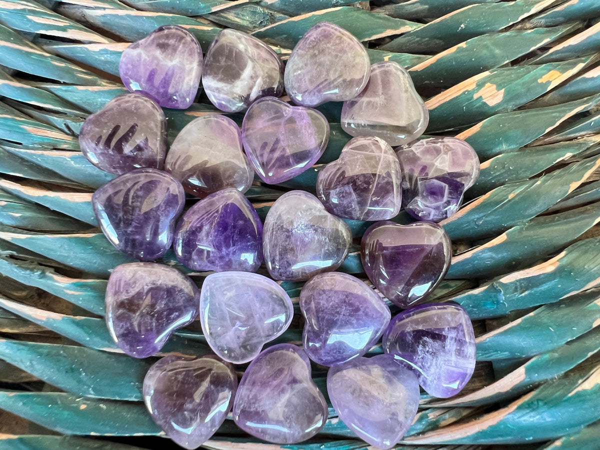 Natural Amethyst Mini Crystal Heart
