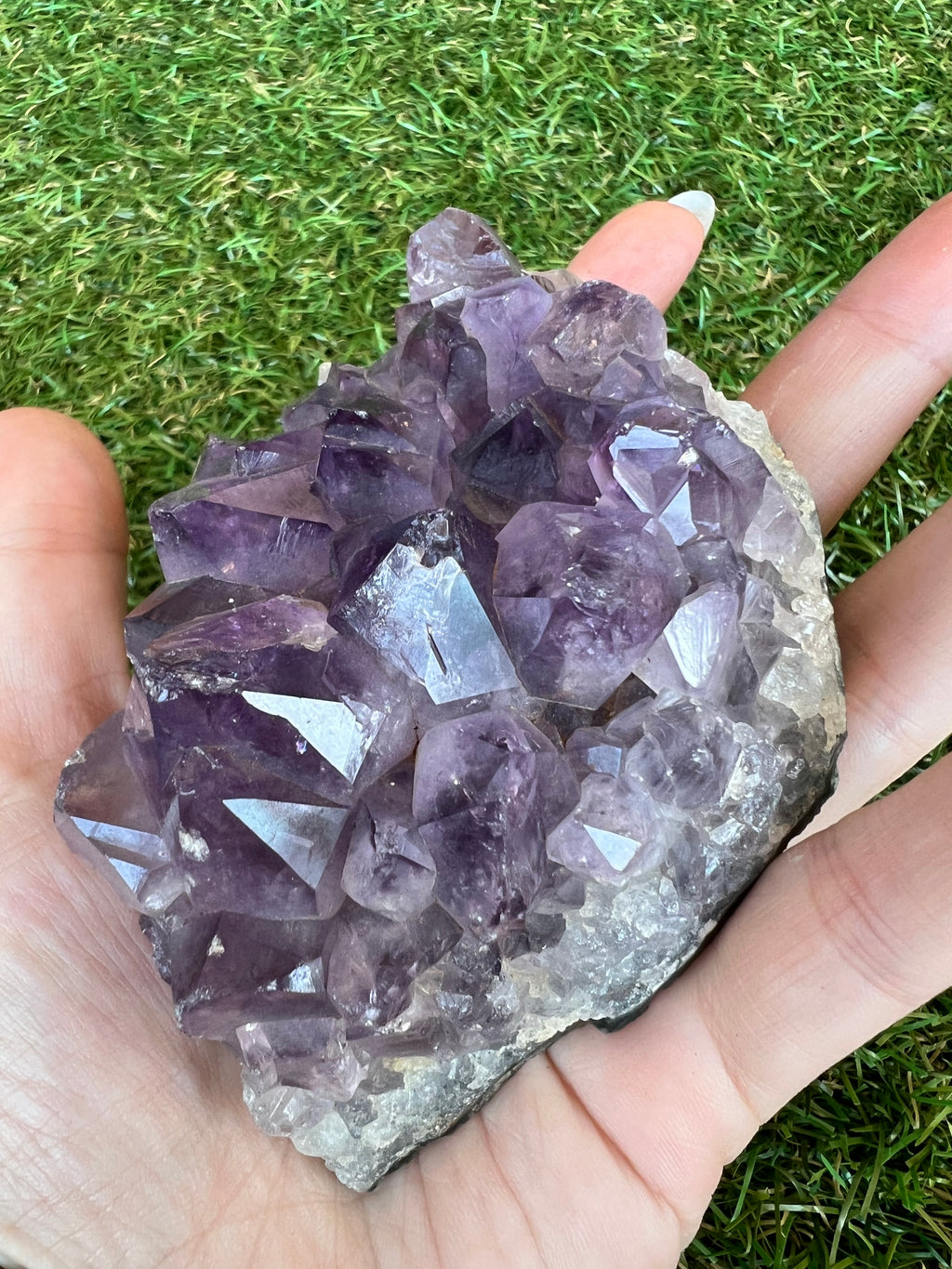 Natural Deep Purple Amethyst Cluster – 379 g | Calm, Protection & Intuition