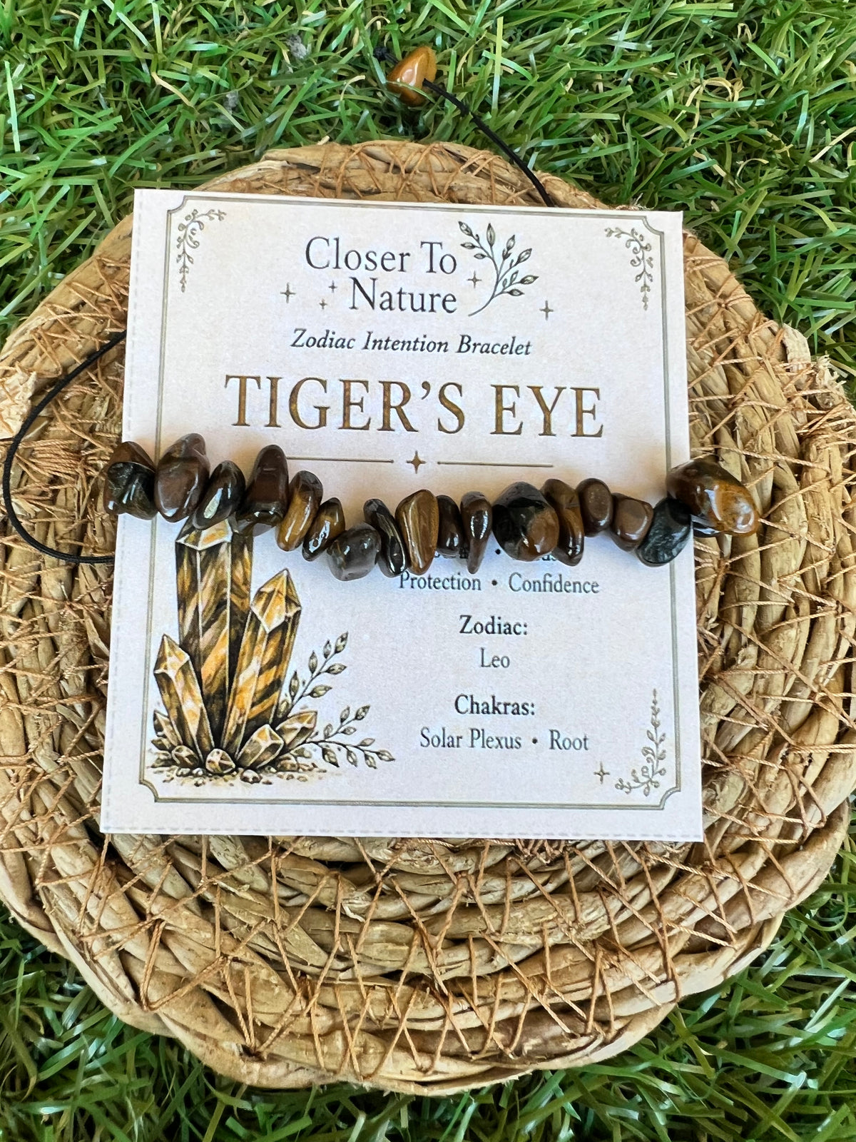 Natural Tiger’s Eye Zodiac Bracelet – Courage, Focus & Confidence | Leo, Capricorn & Gemini