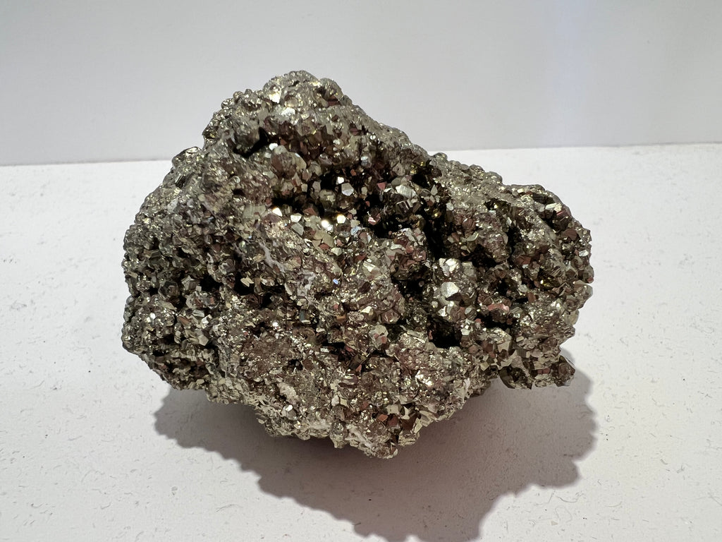 Natural Large Pyrite Crystal Clusters | Fool’s Gold Mineral Specimen - 537 Grams