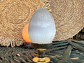 Natural Selenite Egg on Stand | Approx. 220 g | Cleansing, Clarity & Spiritual Protection