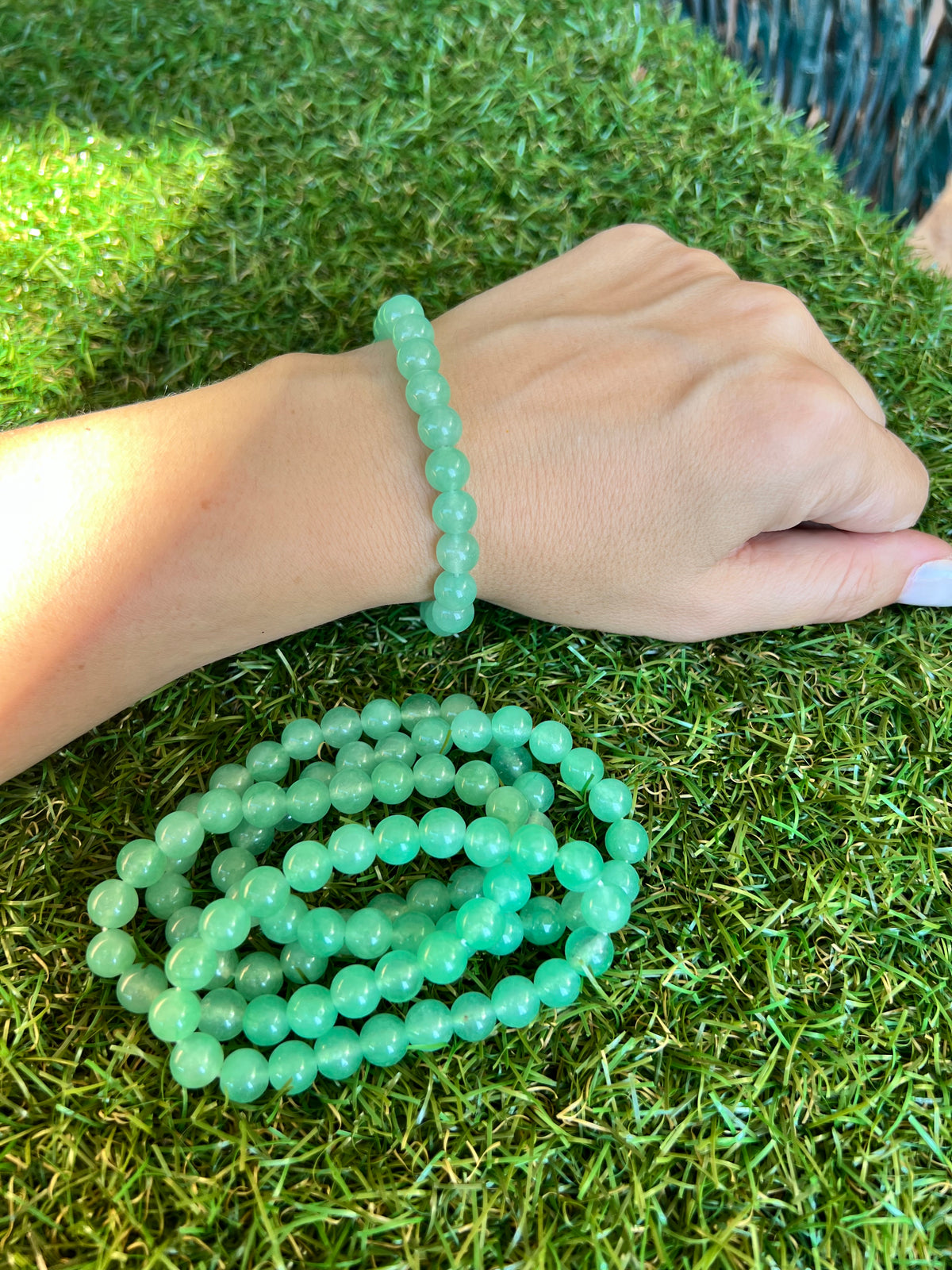 Natural Green Aventurine 8mm Beaded Bracelet | Luck, Prosperity & Opportunity Crystal Bracelet