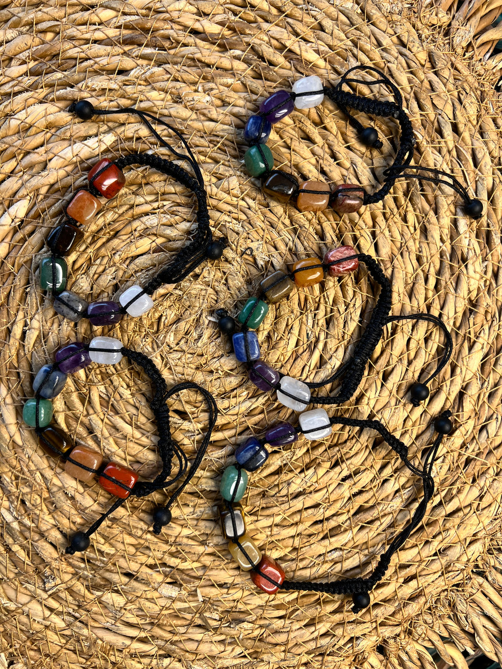 Natural 7 Chakra Crystal Bracelet | Energy Balance • Meditation • Healing