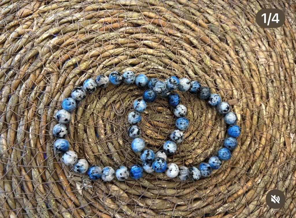 Natural K2 Jasper Intuition & Higher Awareness Bracelet – 8mm Genuine Elastic Beaded Bracelet