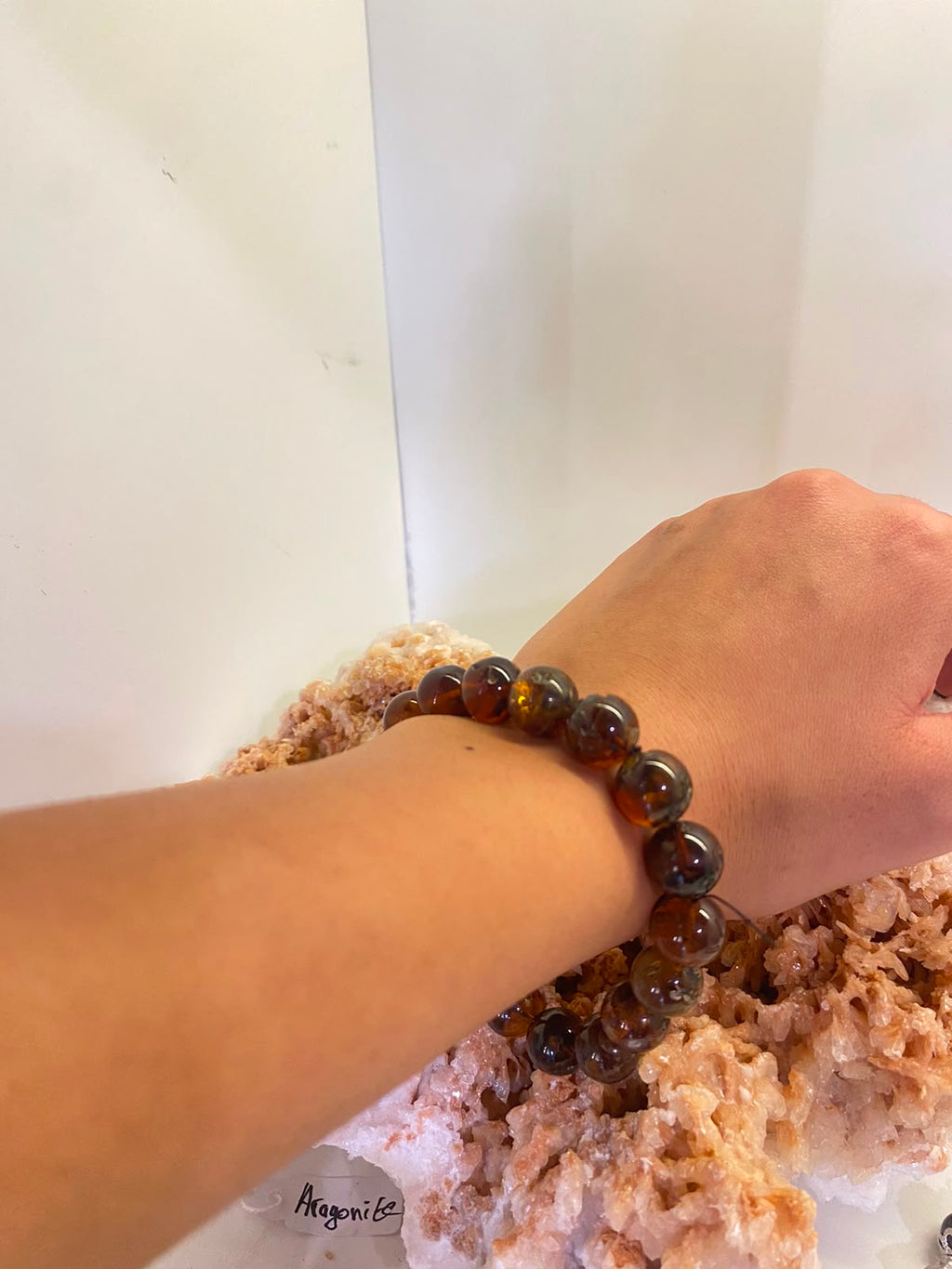 Natural Amber Bracelet – Warmth, Vitality & Positive Energy | 12 mm Elastic Beads