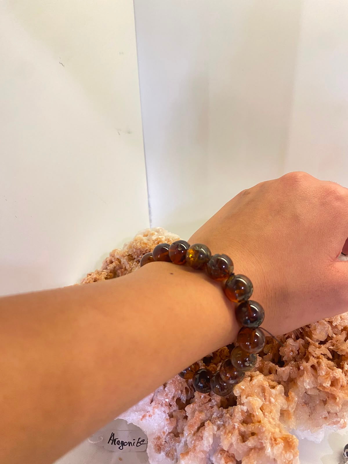 Natural Amber Bracelet – Warmth, Vitality & Positive Energy | 12 mm Elastic Beads
