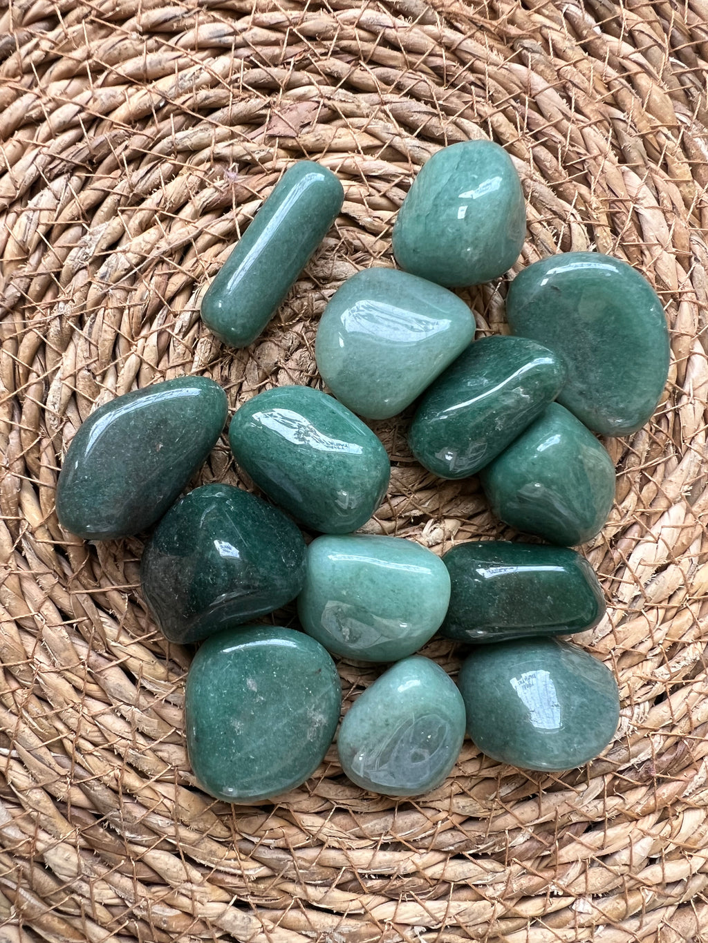 Natural Polished Green Aventurine Tumble Stone