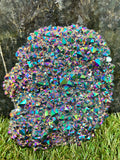 Natural Rainbow Aura Quartz Cluster – 1,294 g