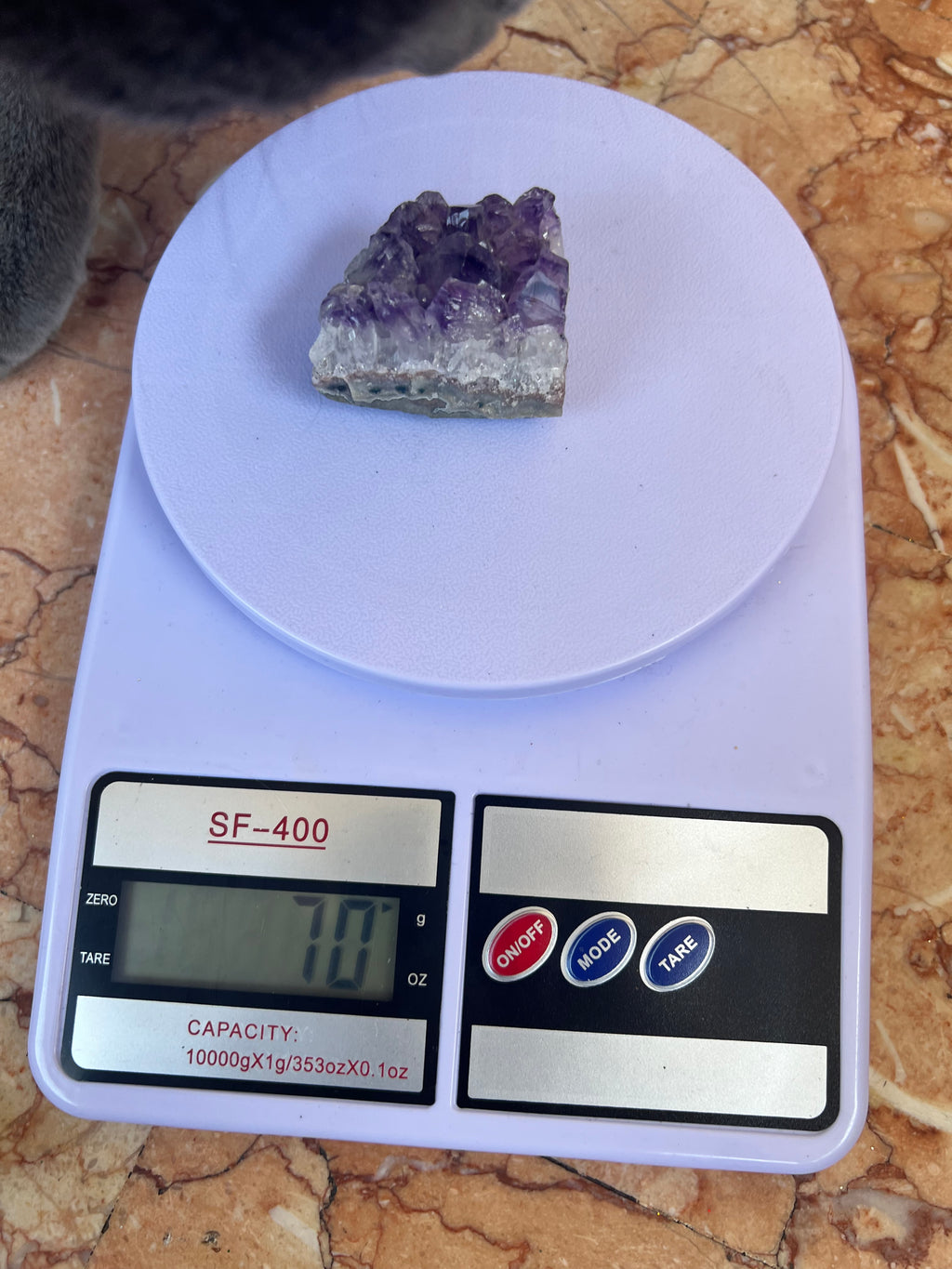 Natural Amethyst Cluster 65 -85 Grams