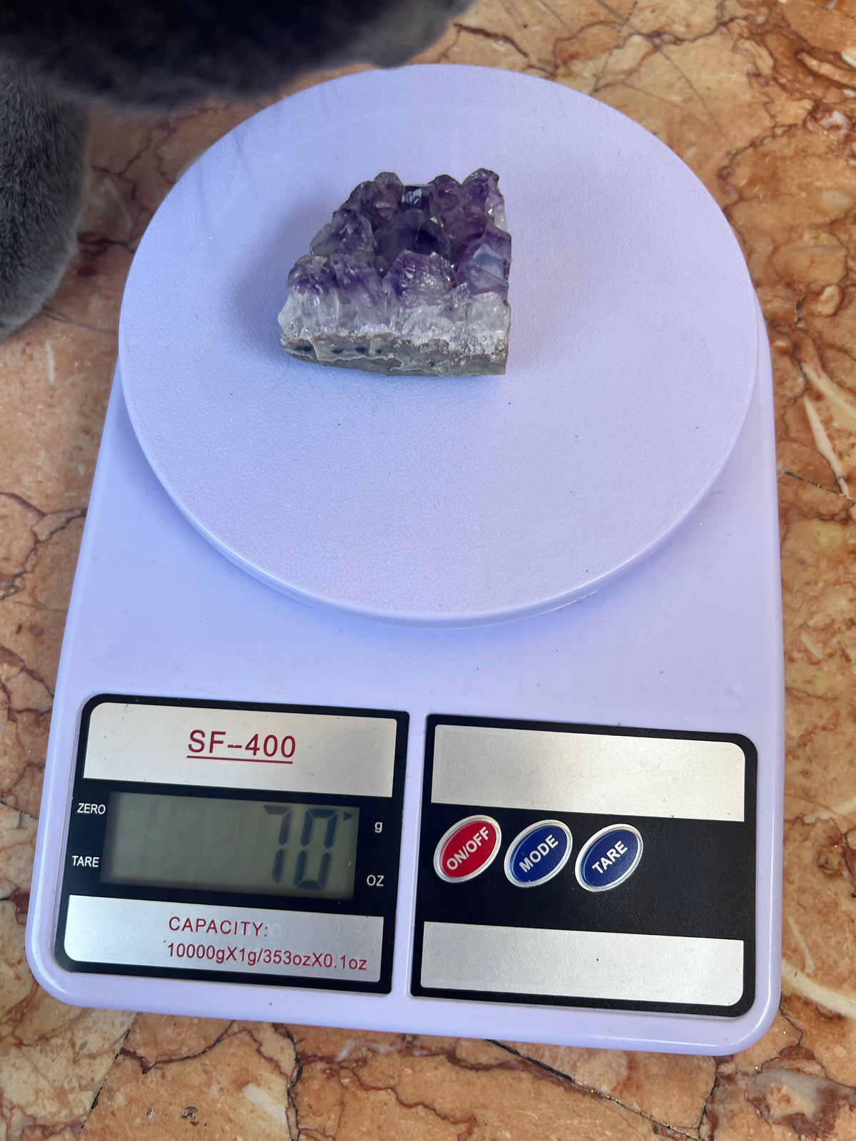 Natural Amethyst Cluster 65 -85 Grams