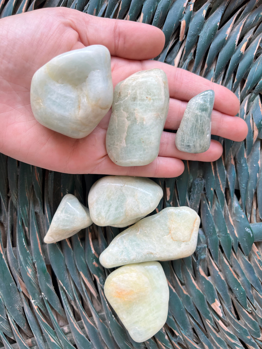 Natural Polished Aquamarine Large Tumble