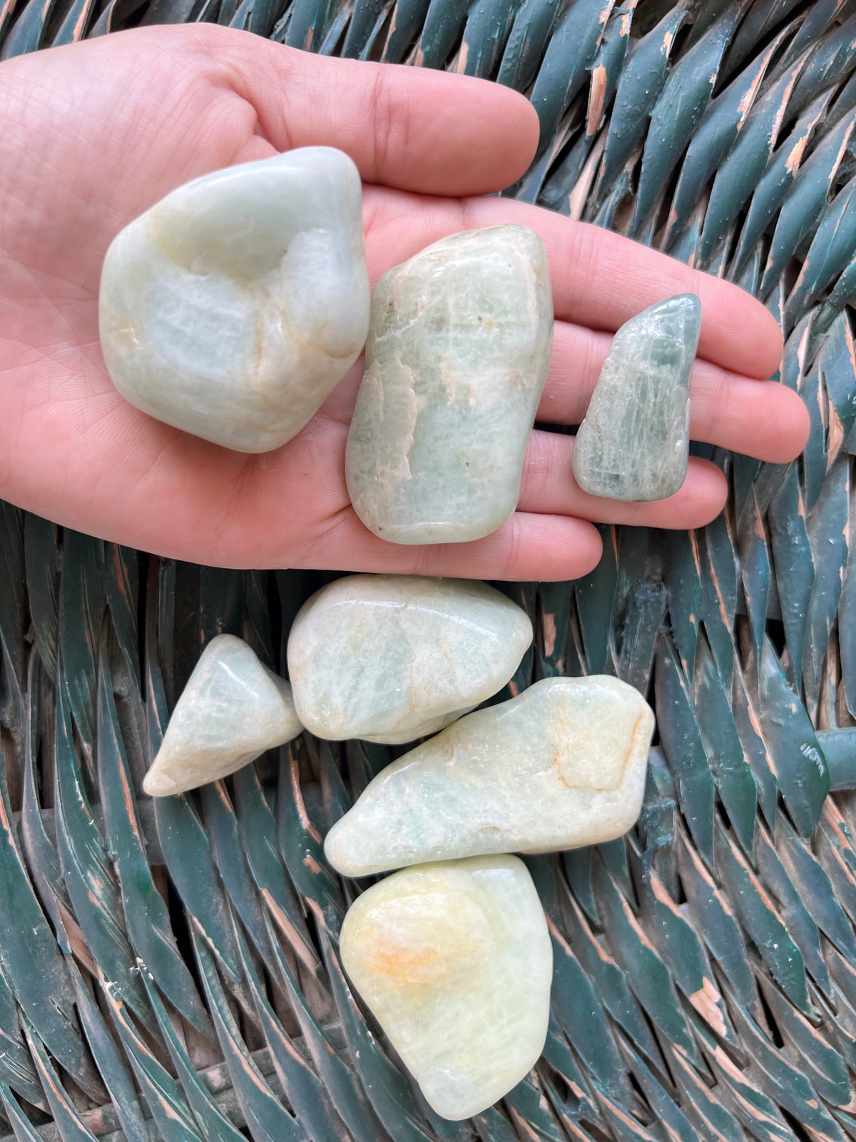 Natural Polished Aquamarine Large Tumble