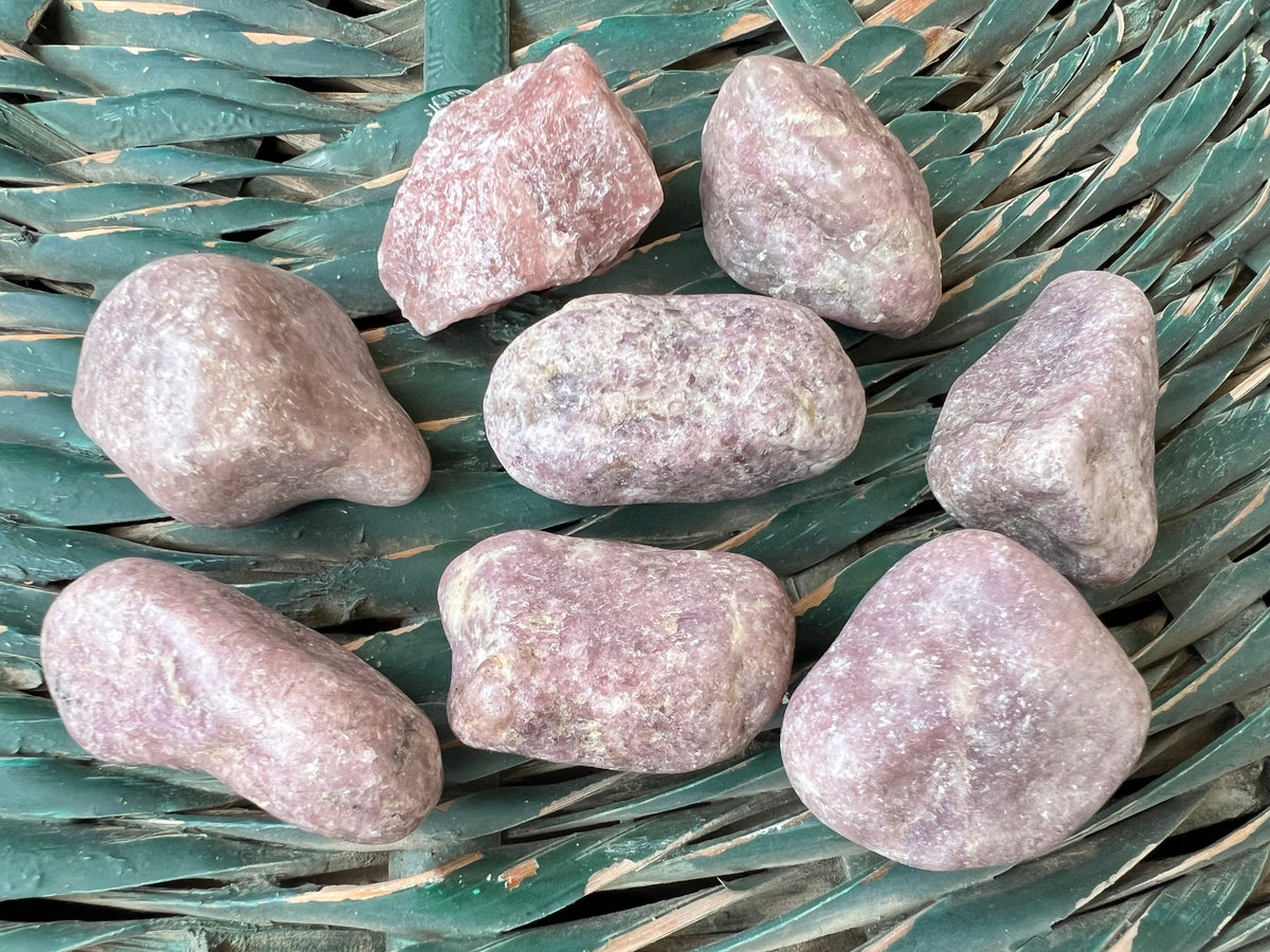 Natural Lepidolite Polished Tumbled Stone