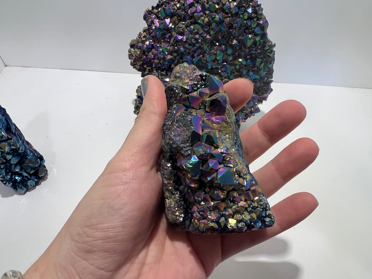 Natural Rainbow Aura Quartz Cluster – 271 g