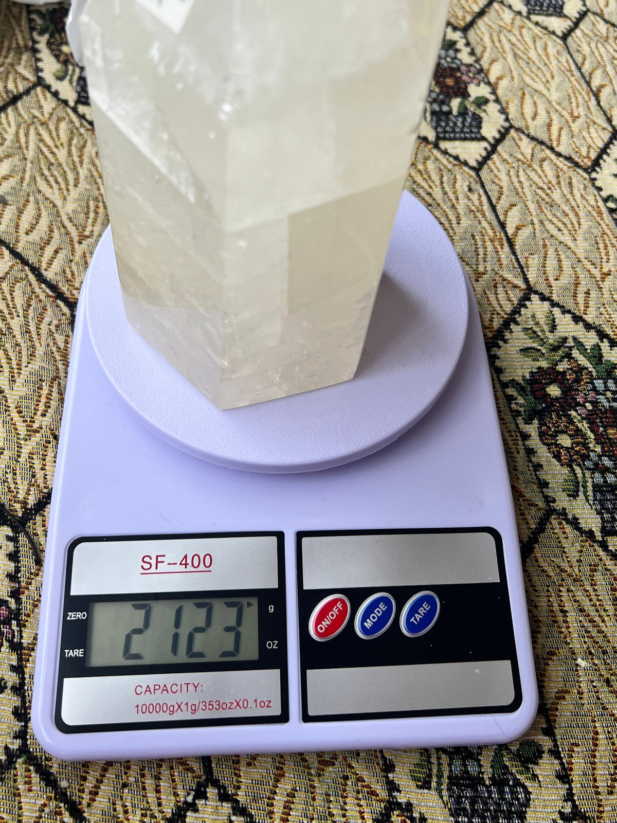 Honey Calcite Statement Crystal Tower – 2,123 g