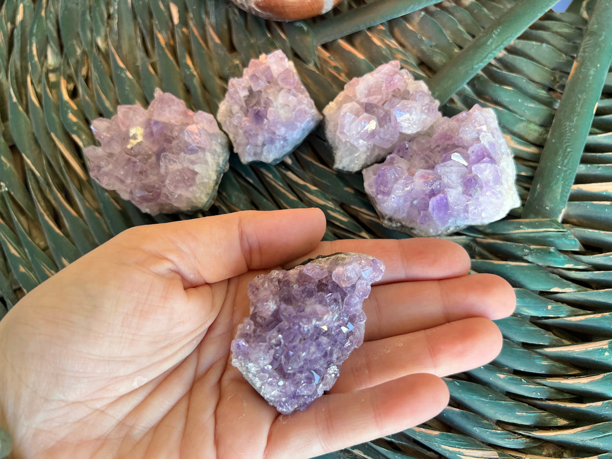 Natural Amethyst Cluster 65 -85 Grams
