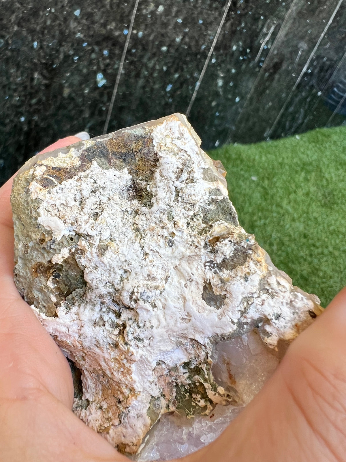 Natural Angel Aura Quartz Cluster – Statement Piece