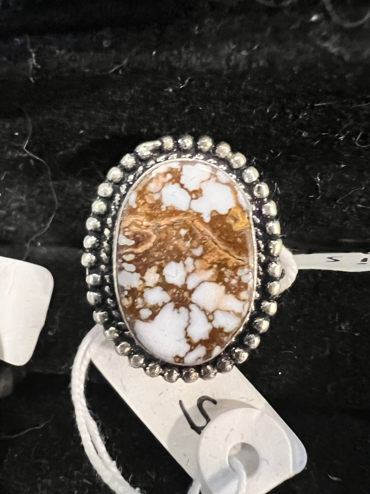 Natural Silver-Plated Statement Crystal Rings Collection “Chunky A”