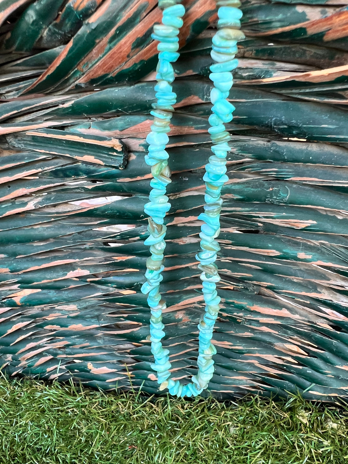 Natural Dyed Shell Chip Necklace | Lightweight Coastal Style Necklace