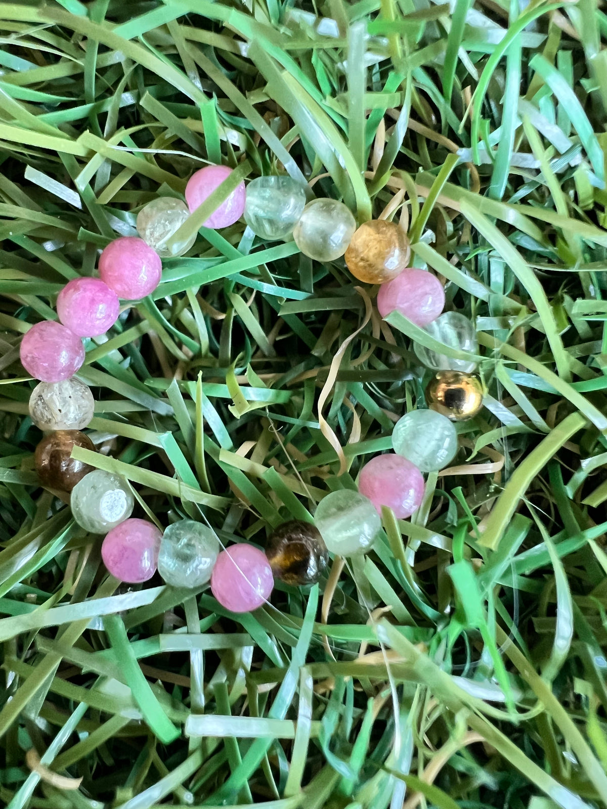 Natural Elastic Gemstone Beaded Ring – Intention & Energy | 3 mm