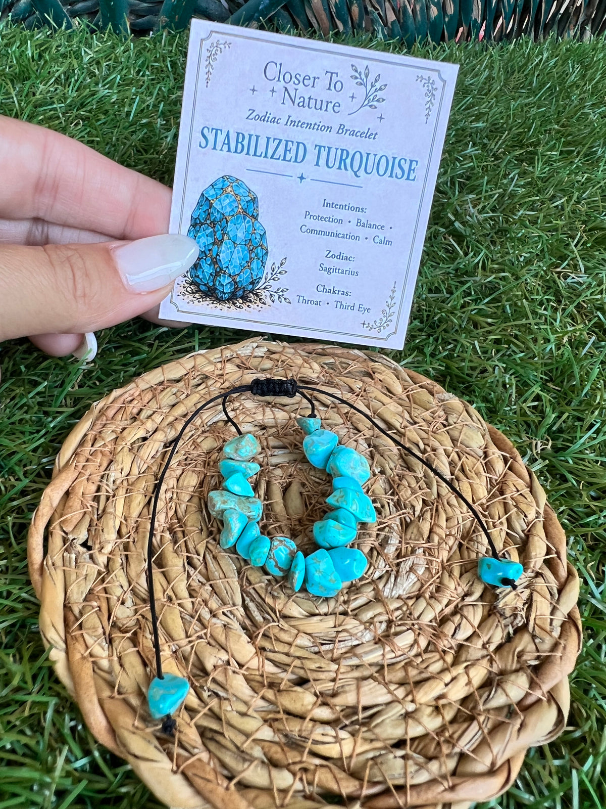 Stabilized Turquoise Zodiac Bracelet – Protection, Balance & Communication | Sagittarius, Pisces & Scorpio