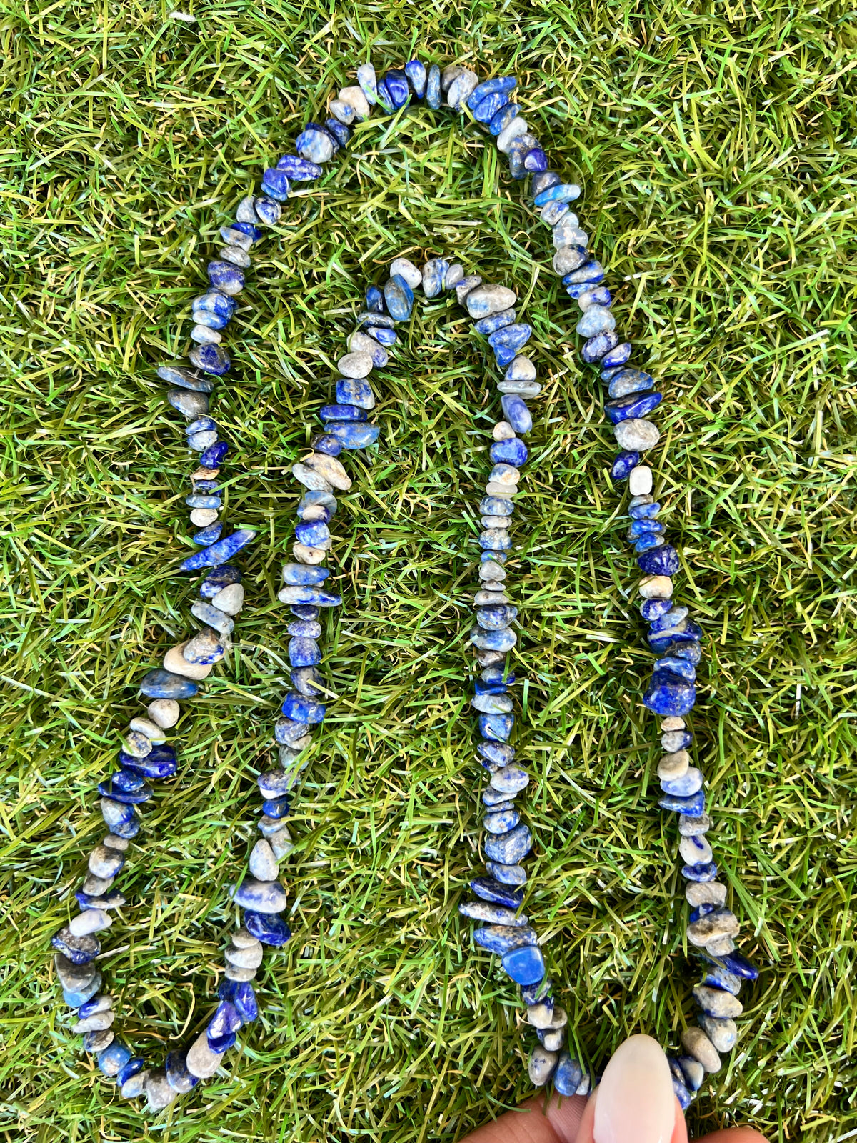 Natural Lapis Lazuli Chip Necklace | Genuine Irregular Gemstone Chips | Wisdom, Truth & Inner Power