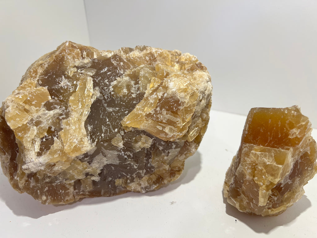 Natural Raw Honey Calcite Standing Display Piece | Confidence & Abundance - Special Price - 3.955 Kg & 429 g