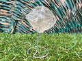 Natural Raw Smoky Quartz on Metal Stand | Crystal Display | Approx. 8 cm | Protection, Grounding & Cleansing