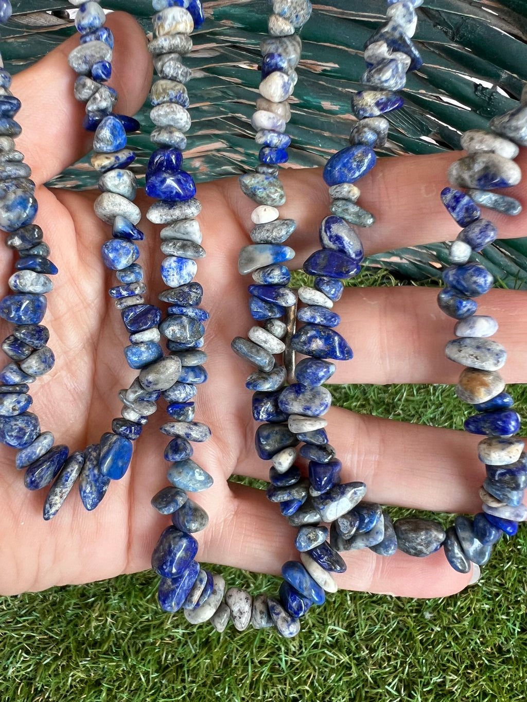 Natural Lapis Lazuli Chip Necklace | Genuine Irregular Gemstone Chips | Wisdom, Truth & Inner Power