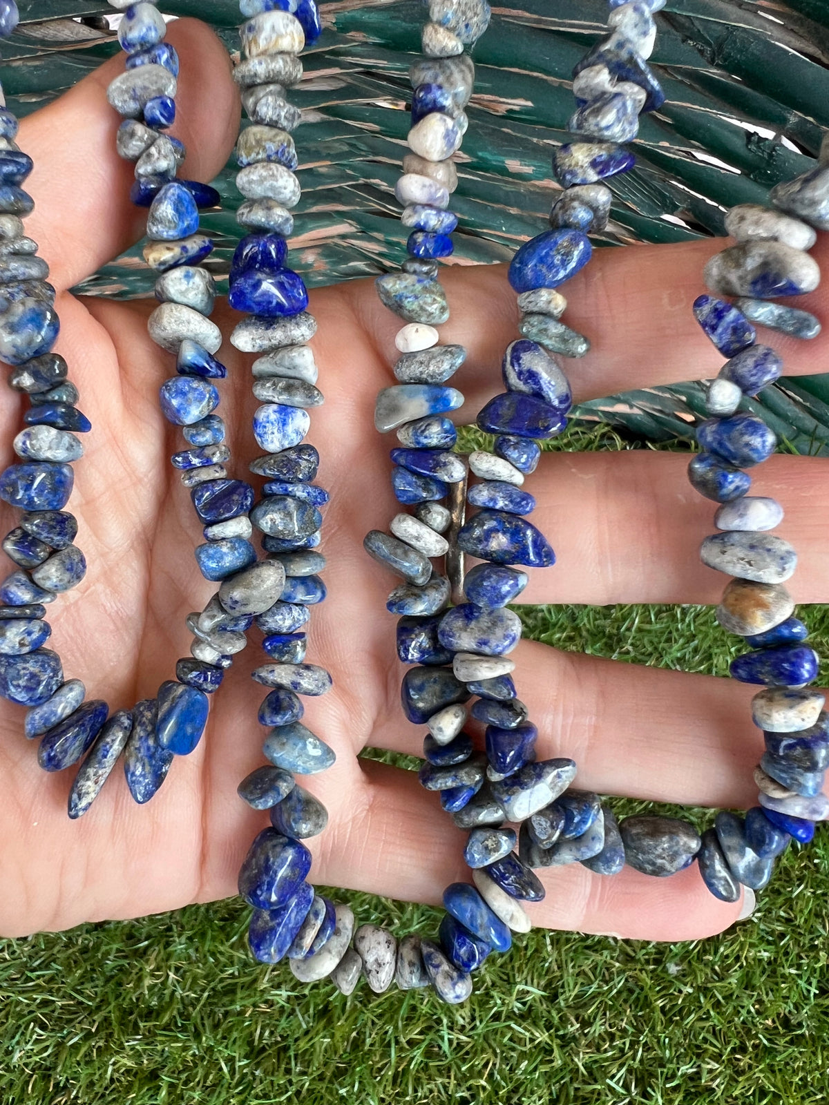 Natural Lapis Lazuli Chip Necklace | Genuine Irregular Gemstone Chips | Wisdom, Truth & Inner Power