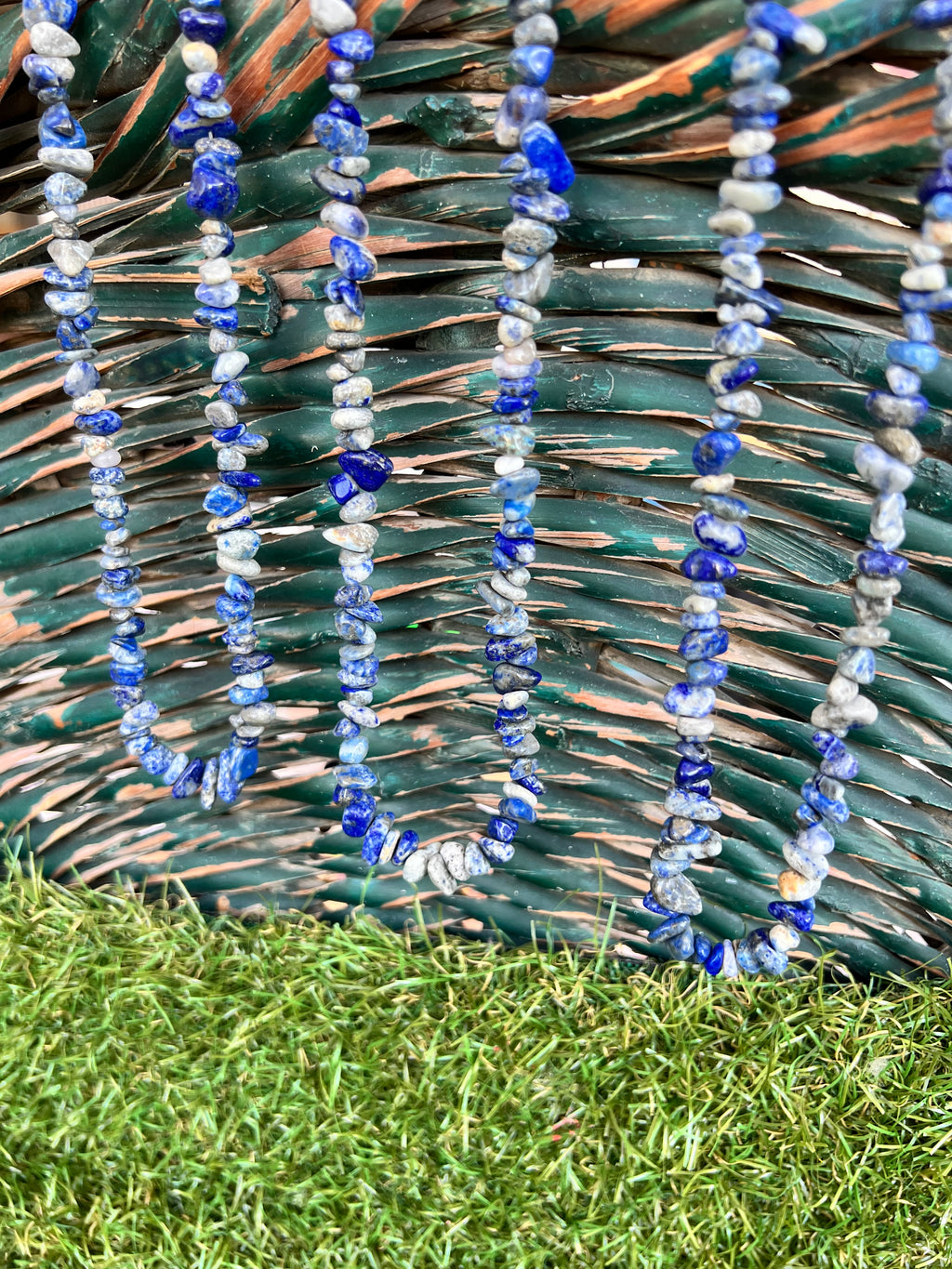 Natural Lapis Lazuli Chip Necklace | Genuine Irregular Gemstone Chips | Wisdom, Truth & Inner Power