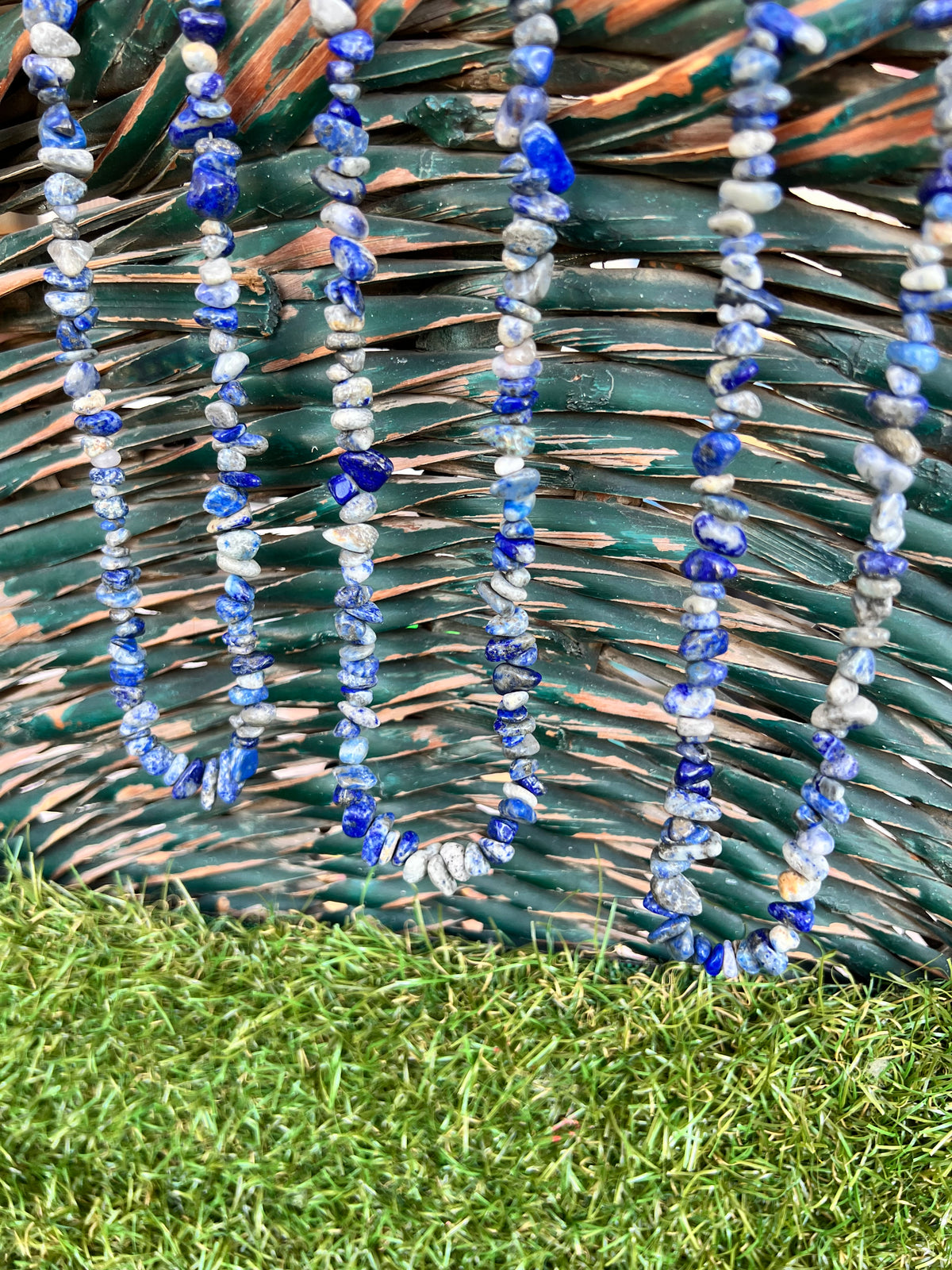 Natural Lapis Lazuli Chip Necklace | Genuine Irregular Gemstone Chips | Wisdom, Truth & Inner Power