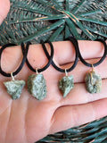 Natural Raw Green Diopside Necklace – Adjustable Crystal Cord