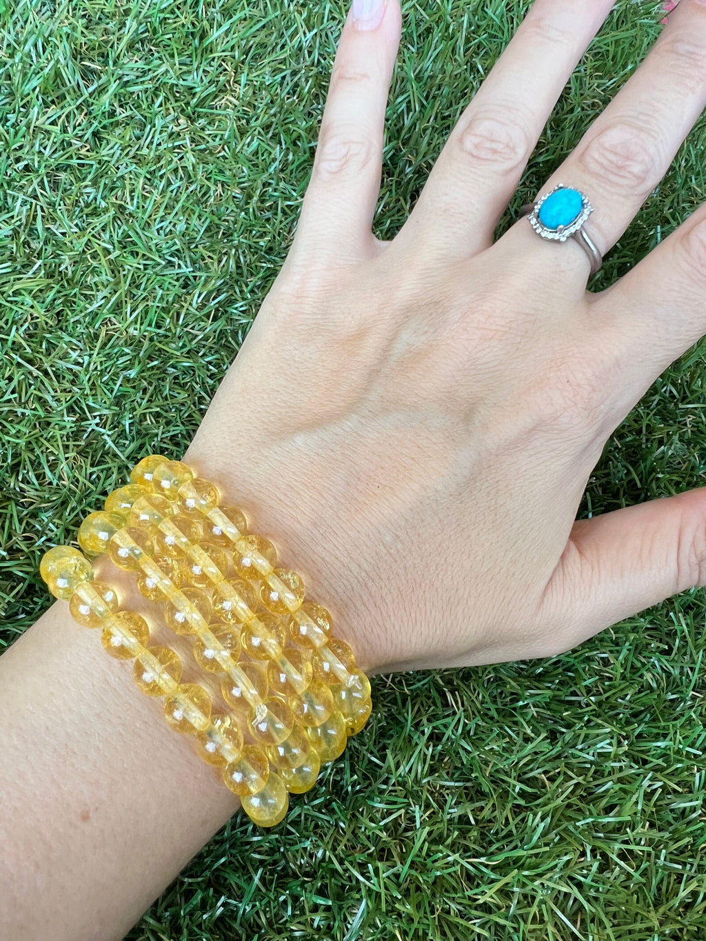 Citrine Bracelet Classic Grade – 8 mm Genuine Crystal Beads | Abundance & Prosperity