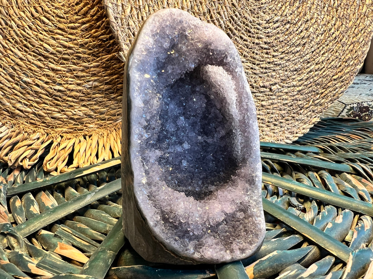 Natural Amethyst Druzy Freeform – Polished Standing Crystal | 554 g