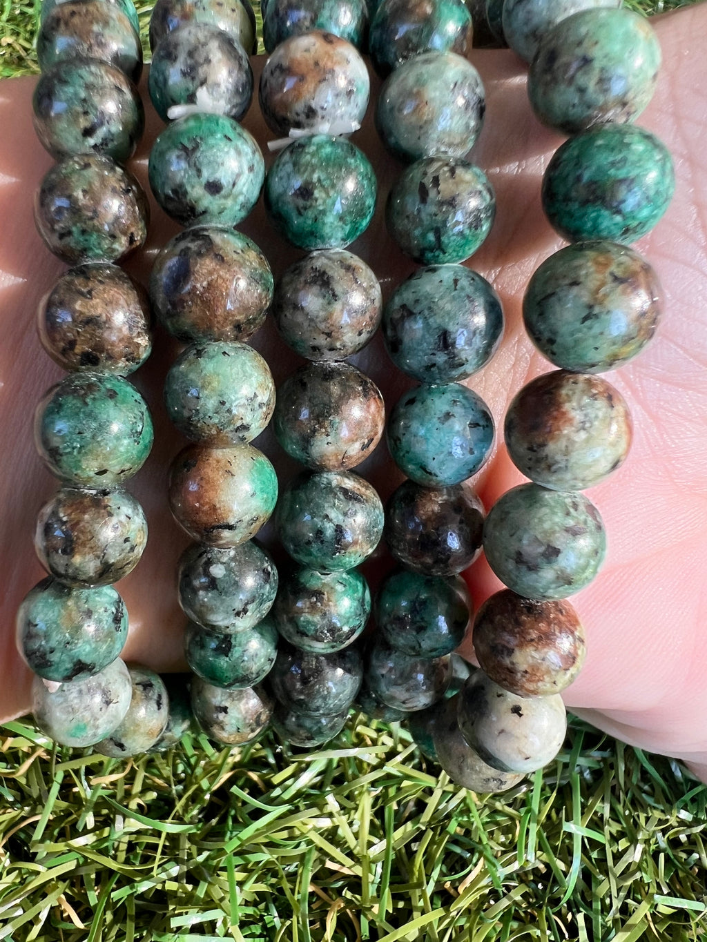 Natural African Turquoise Bracelet | 8mm Genuine Gemstone Beads | Growth, Transformation & Confidence