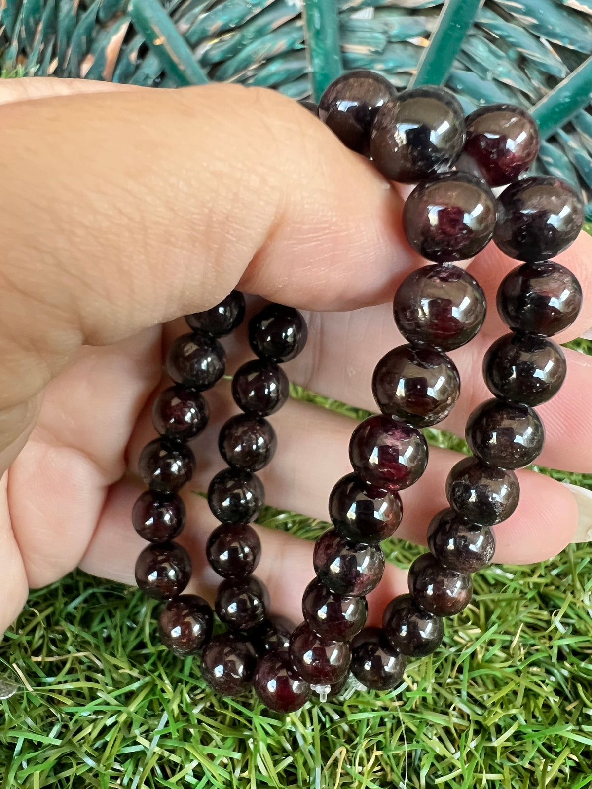 Natural Garnet Bracelet – Passion, Love, Vitality & Confidence | 8 mm