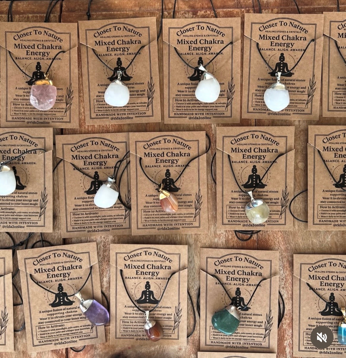 Natural Polished Crystal Pendant Necklace