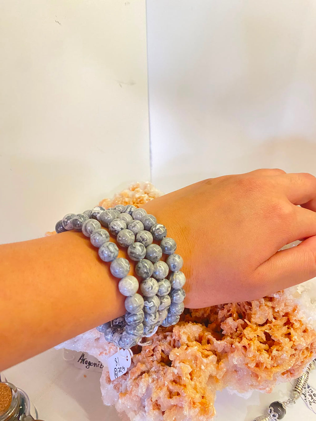 Natural Picasso Jasper Bracelet – Grounding, Transformation & Creativity | 8 mm Beads