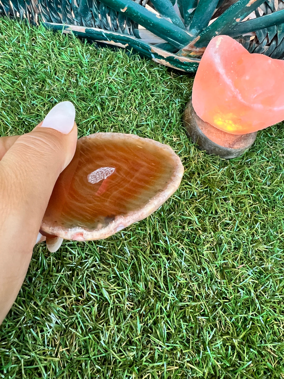 Natural Druzy Agate Slice – Energy, Balance & Protection | 38 g