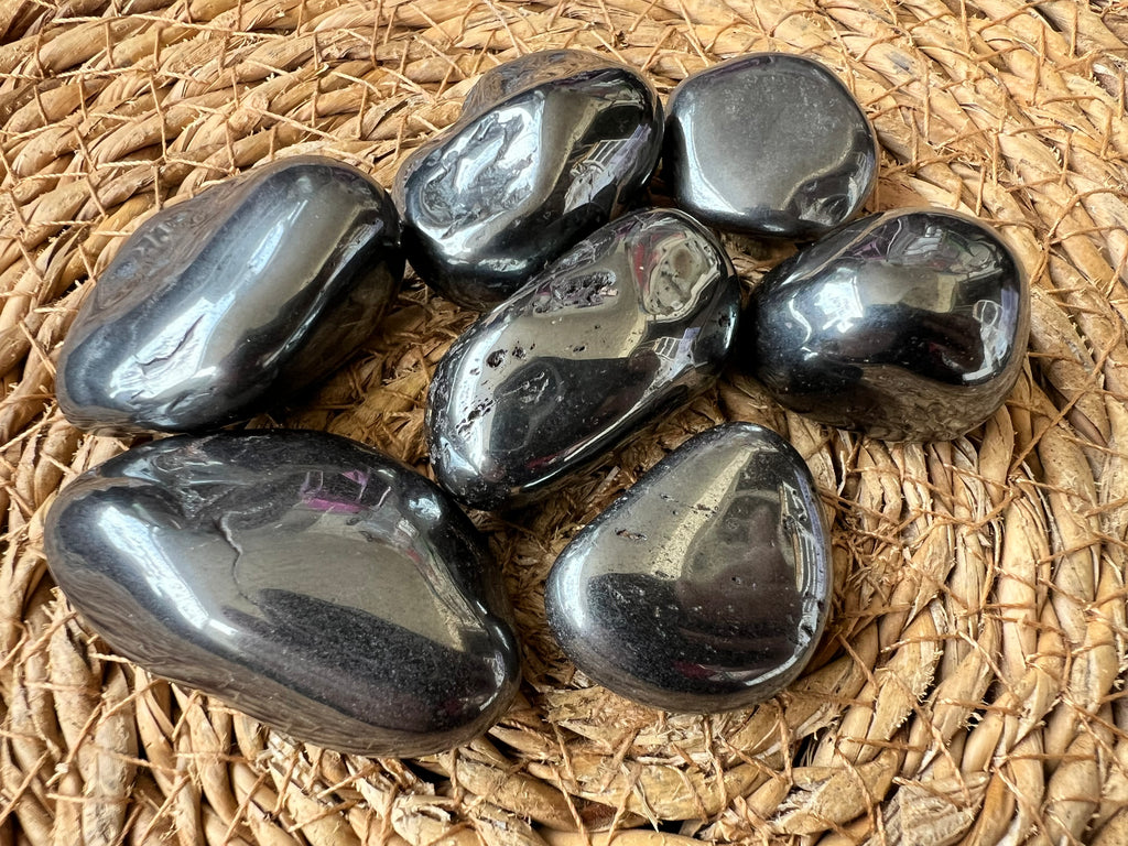 Natural Polished Hematite Tumble Stone
