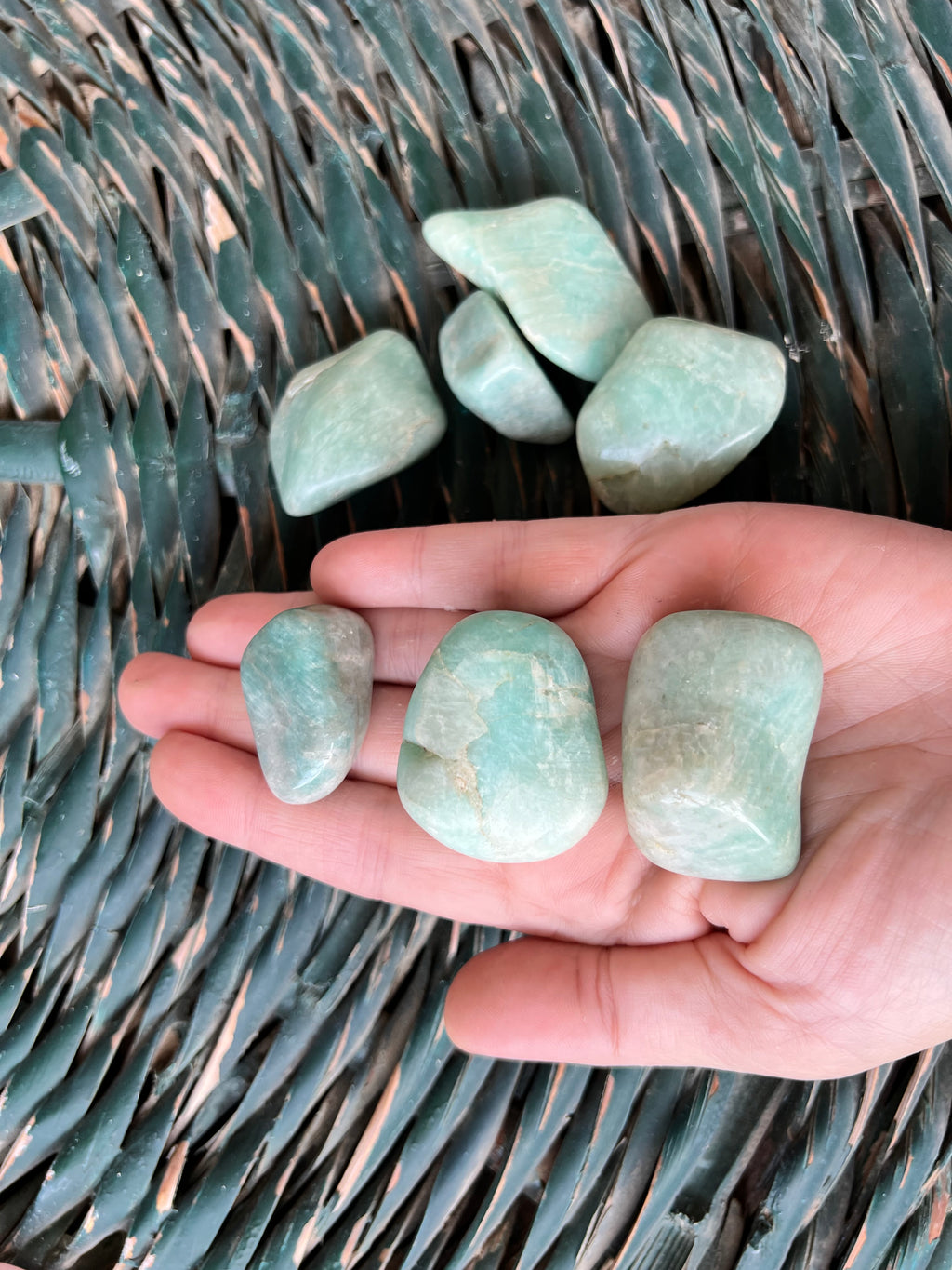 Natural Polished Amazonite Tumbles