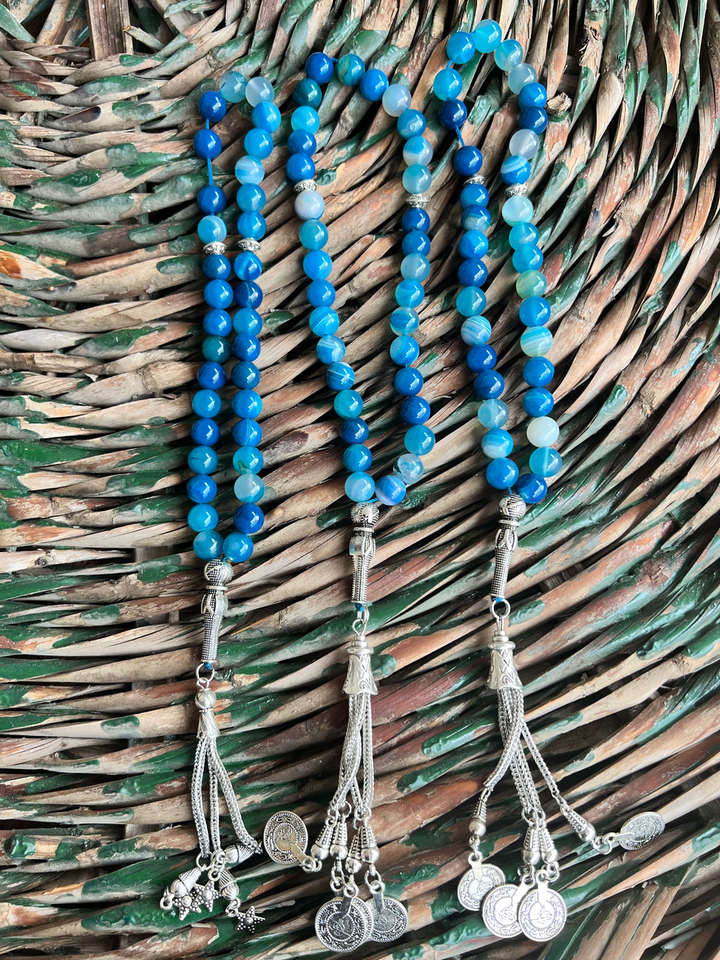 Natural Gemstone Rosary (Misbaha/Tasbih) – Prayer Beads for Peace, Protection & Mindfulness