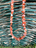 Natural Carnelian Chip Necklace | Genuine Irregular Gemstone Chips | Motivation, Confidence & Vitality