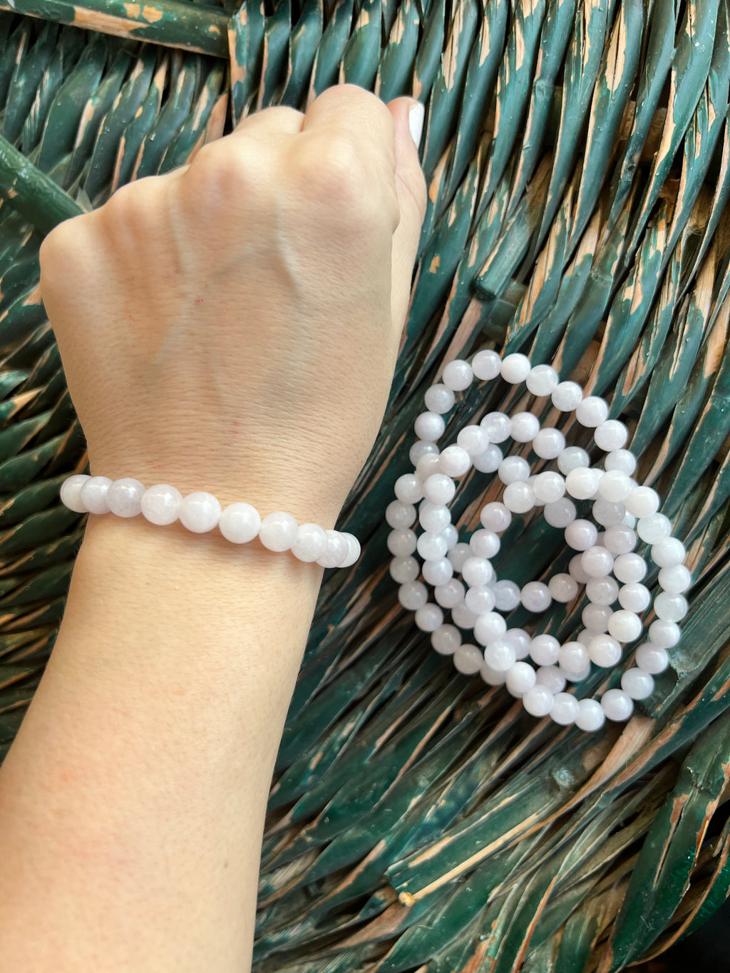 Natural Rose Quartz 8mm Beaded Bracelet | Love, Self-Love & Emotional Healing Crystal Bracelet