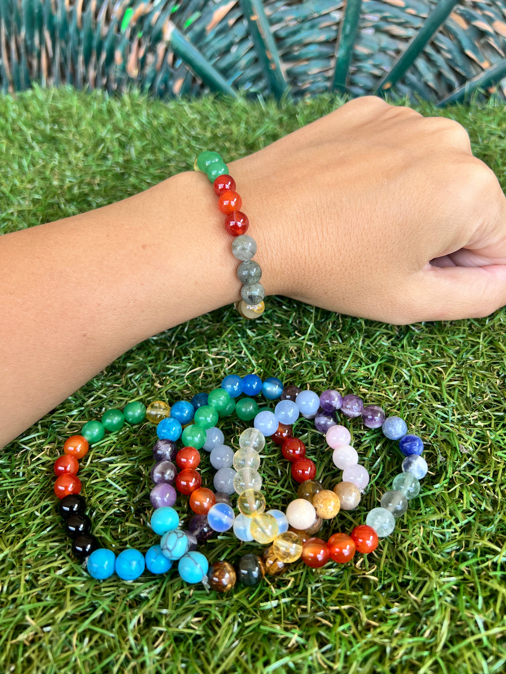 Natural Seven Chakra Gemstone Bracelet – Balance, Energy & Alignment | 8mm